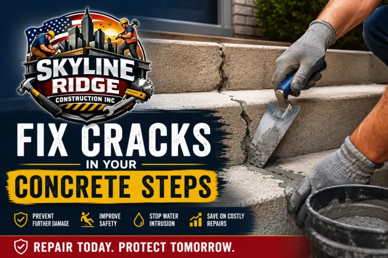 Fix Cracks in Your Concrete Steps