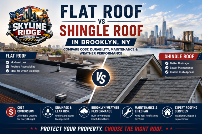 Flat vs shingle roof