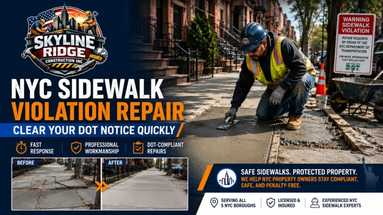NYC Sidewalk Violation Repair