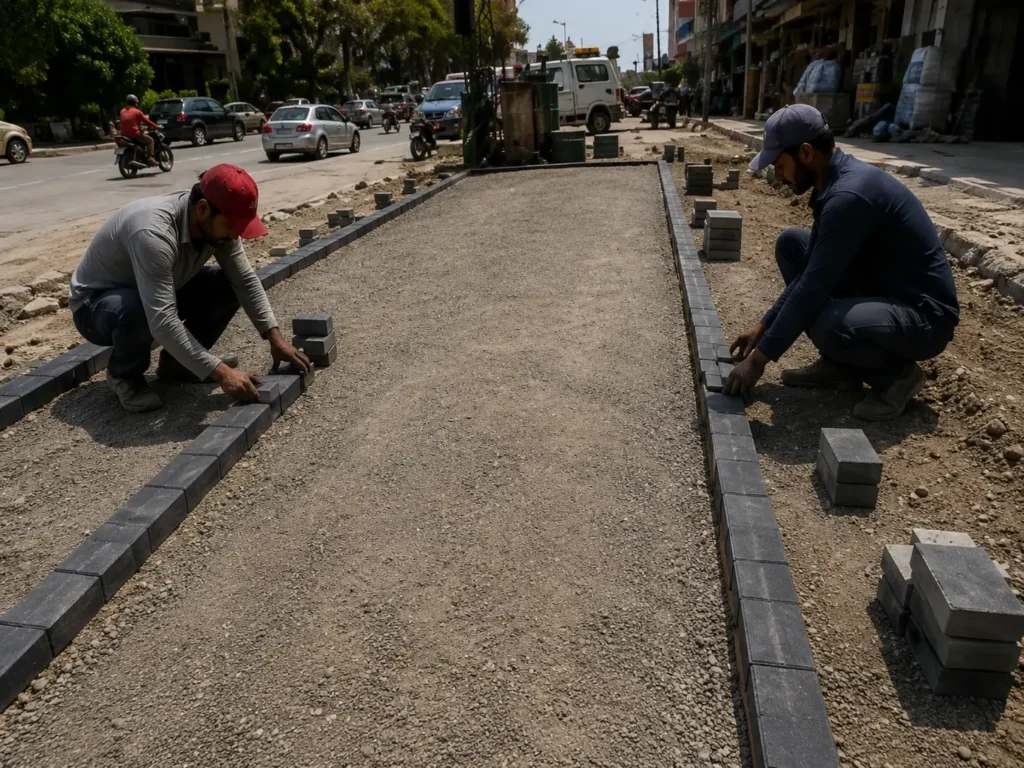 Pavement Tiles Work