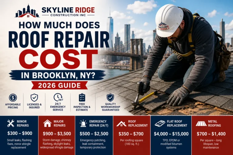 Roof Repair Cost in Brooklyn NY