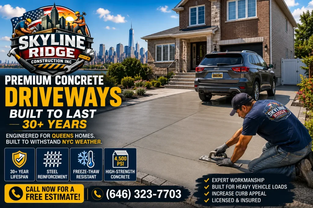 Concrete Driveway Contractors in Queens