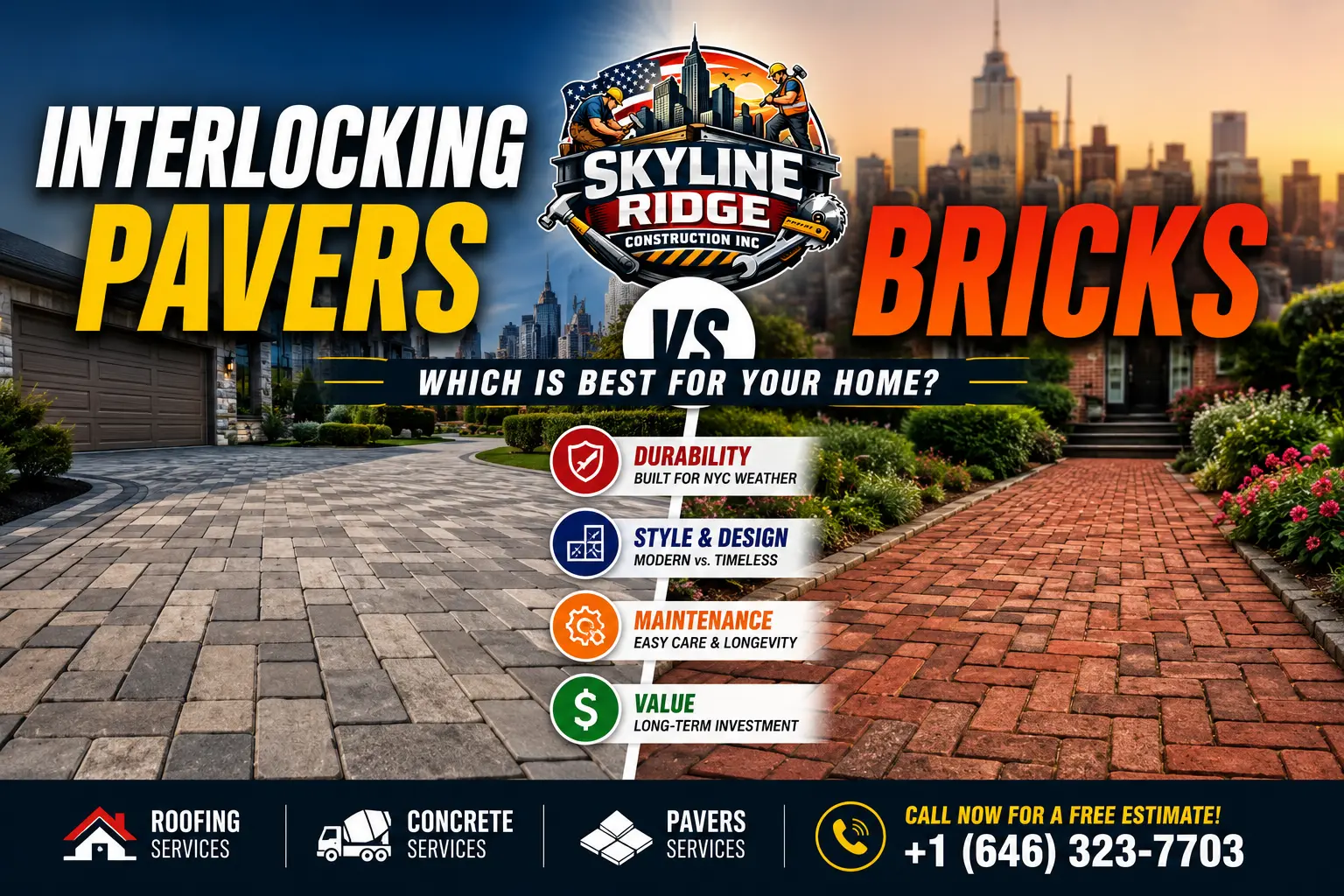 Interlocking Pavers vs. Bricks D