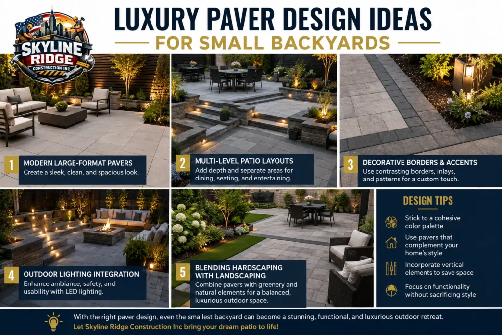 Luxury Paver Design Ideas for Small Backyards