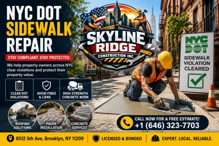 NYC sidewalk repair services