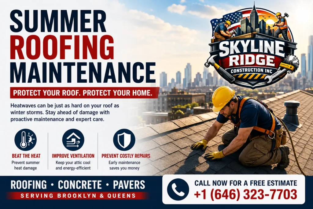 Summer roofing maintenance