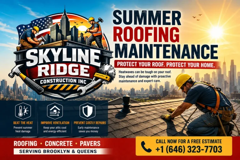 Summer roofing maintenance