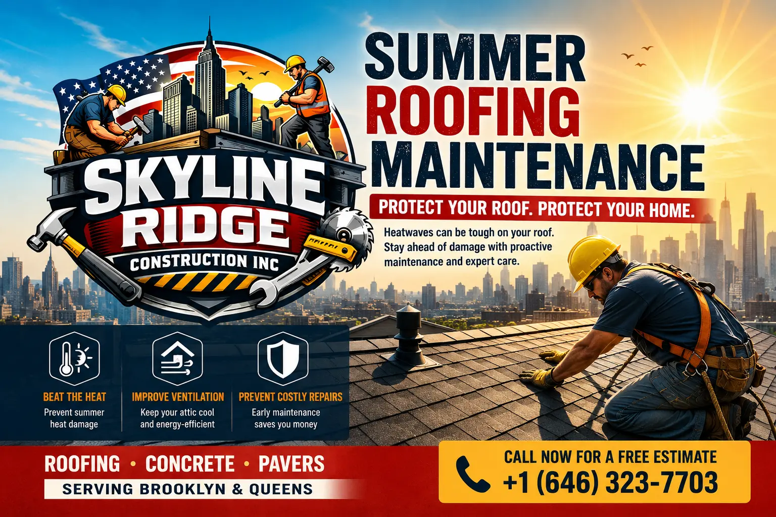 Summer roofing maintenance
