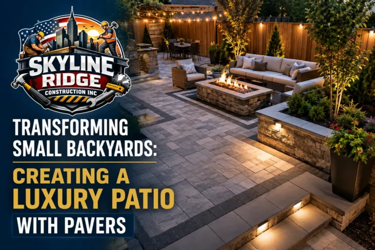 luxury patio with pavers