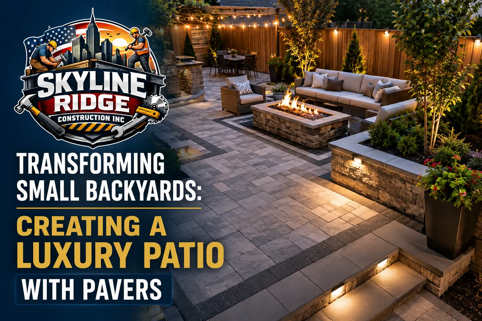 luxury patio with pavers